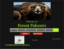 Tablet Screenshot of forestfalconry.com